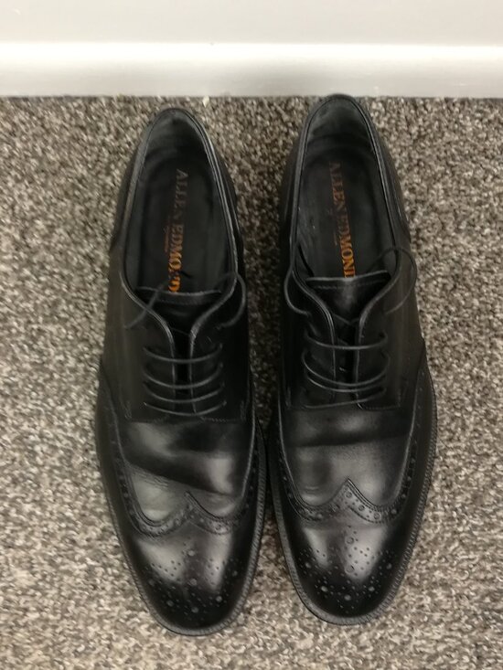 Allen Edmonds Dress Shoes Modigliani Wingtip Oxford Black Mens 12 D main image 5